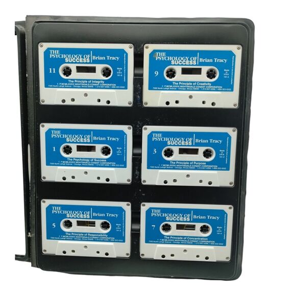 Brian Tracy The Psychology of Success 6 Cassette Tape Set Nightingale Audio - Picture 4 of 5
